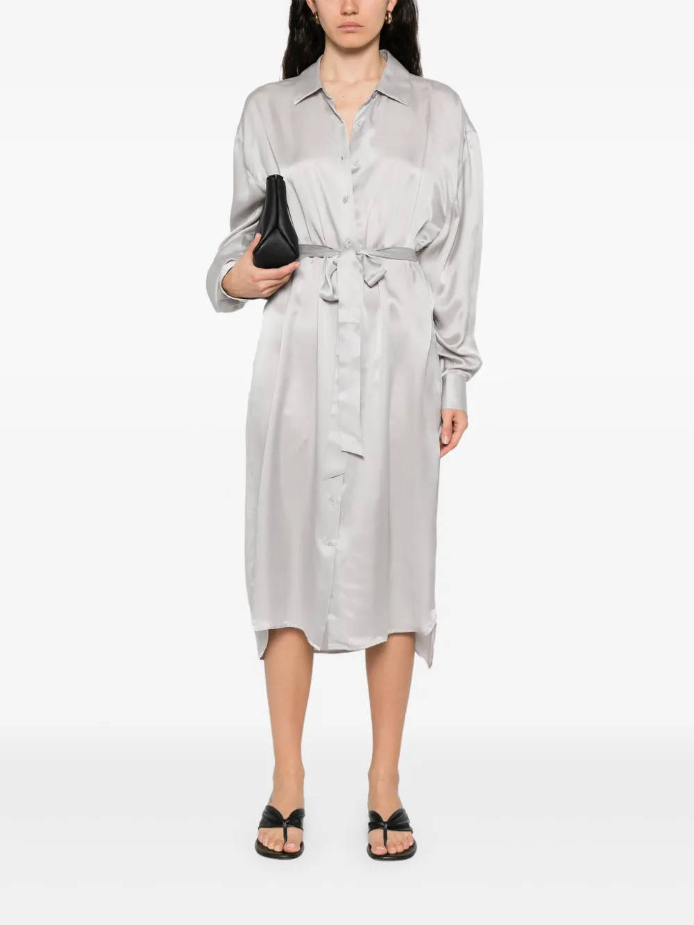 IRO silk shirtdress - Grijs