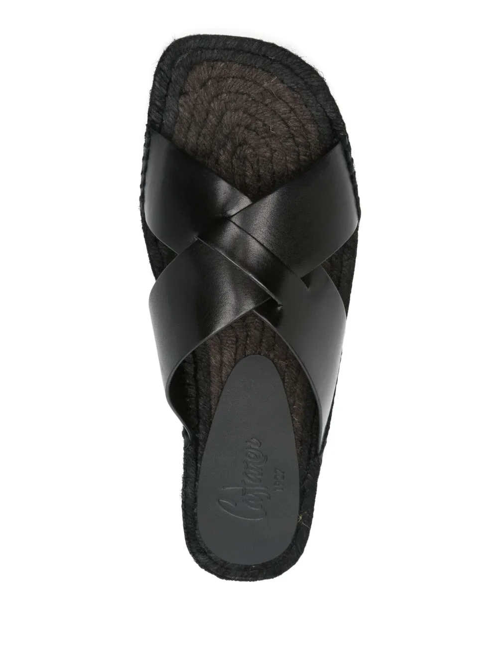 Castañer leather sandals Black