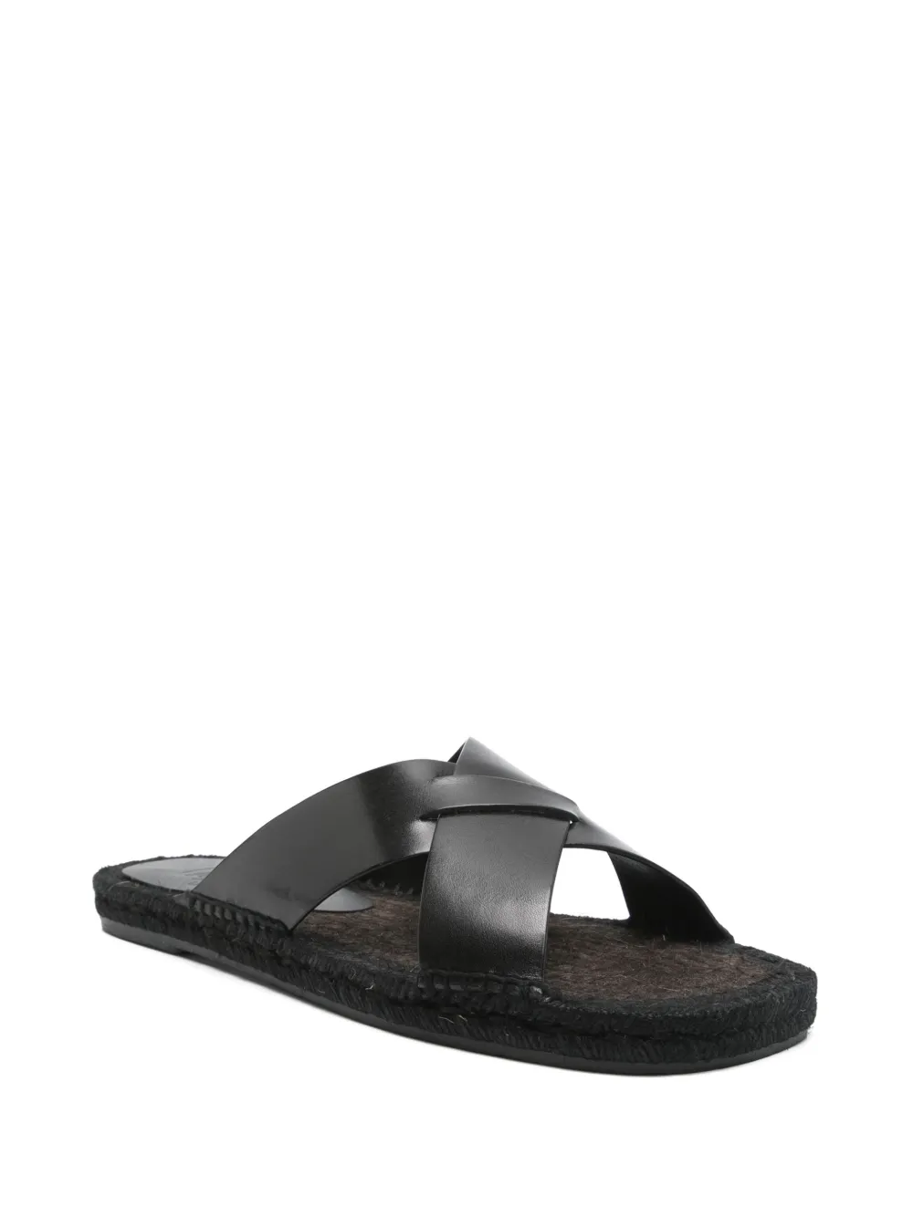 Castañer leather sandals - Zwart