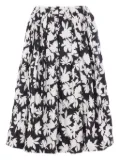 Comme Des Garçons Comme Des Garçons floral-print skirt - Black