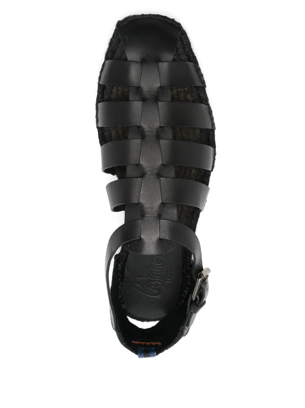 Castañer leather sandals Black