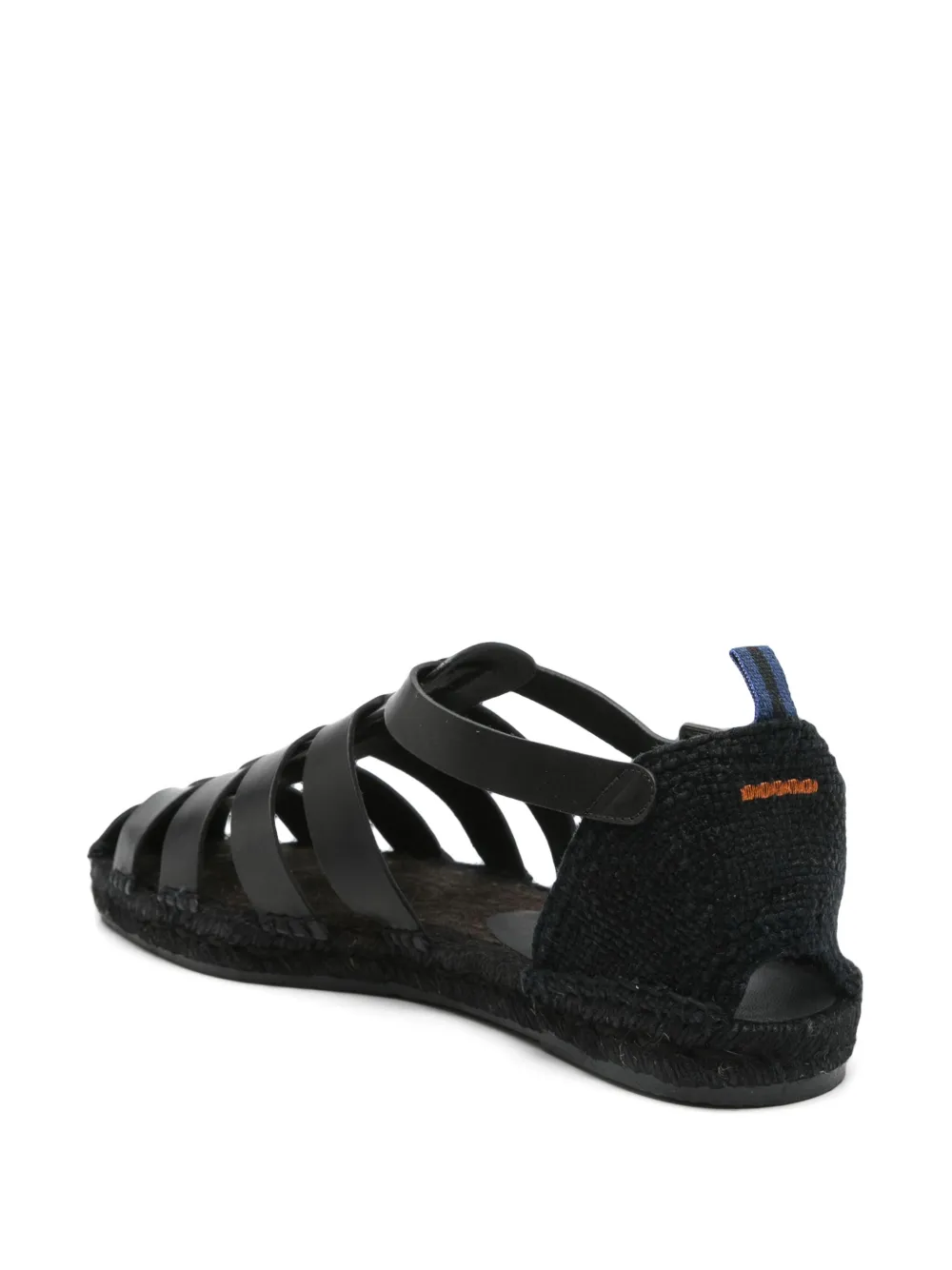 Castañer leather sandals Black