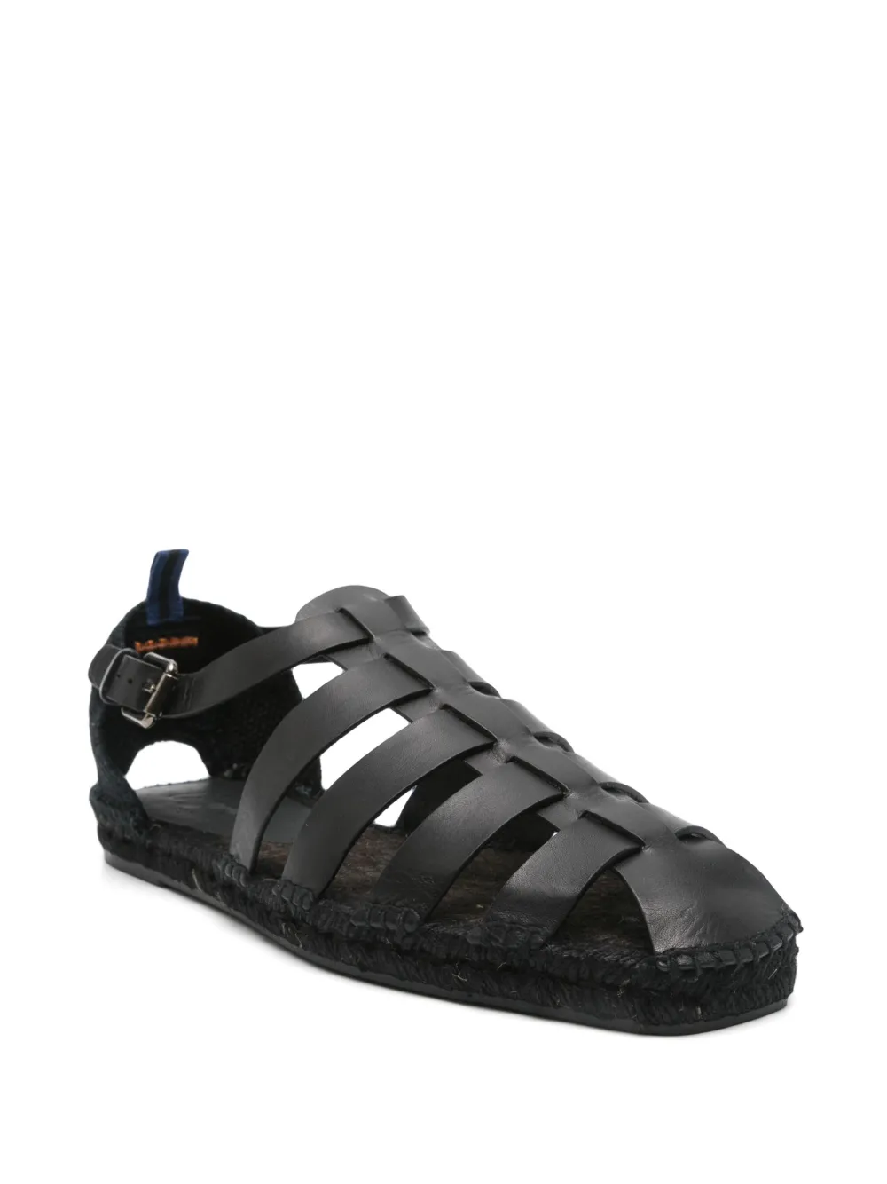 Castañer leather sandals - Zwart