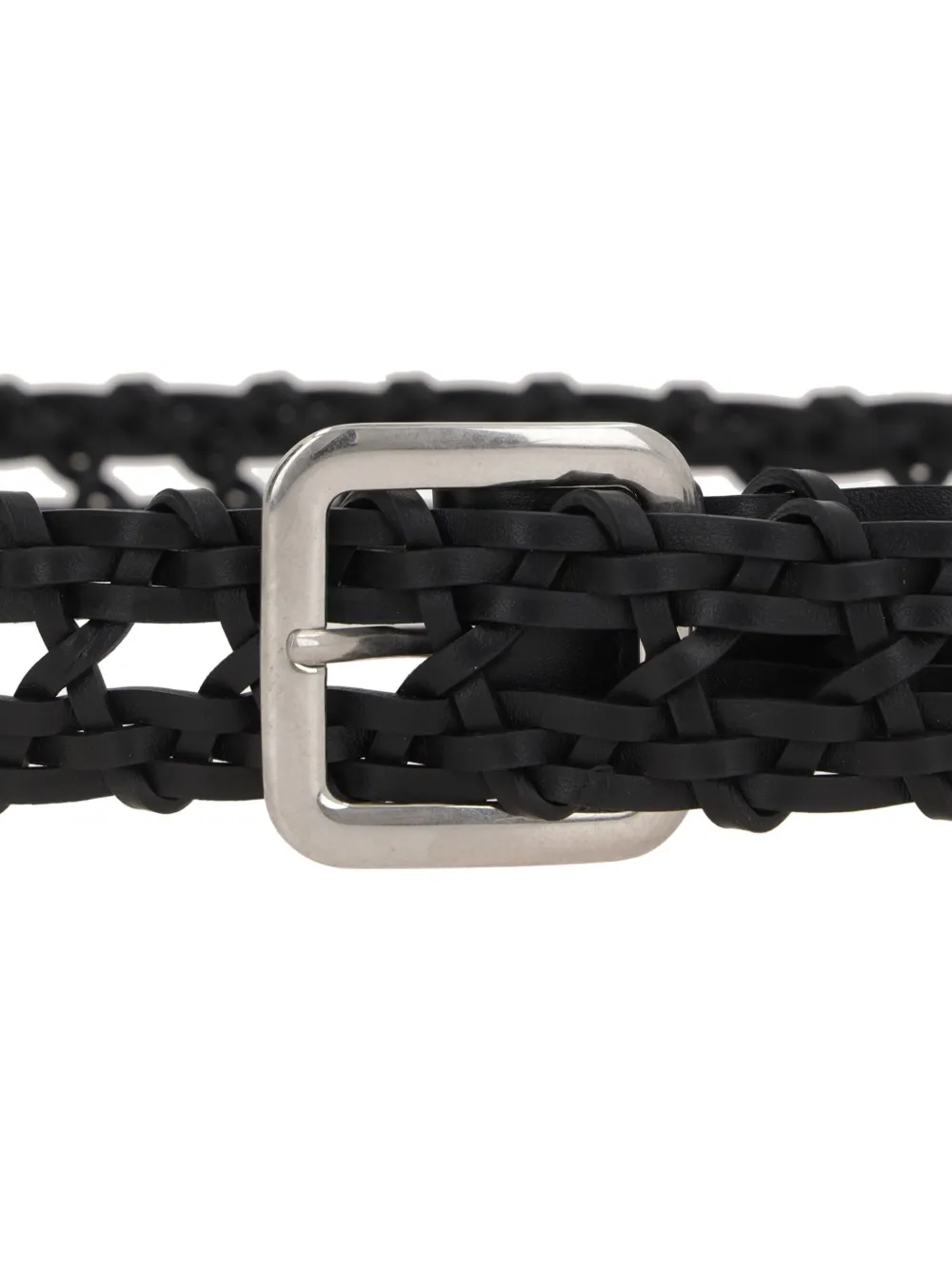 Jil Sander Gevlochten riem Zwart