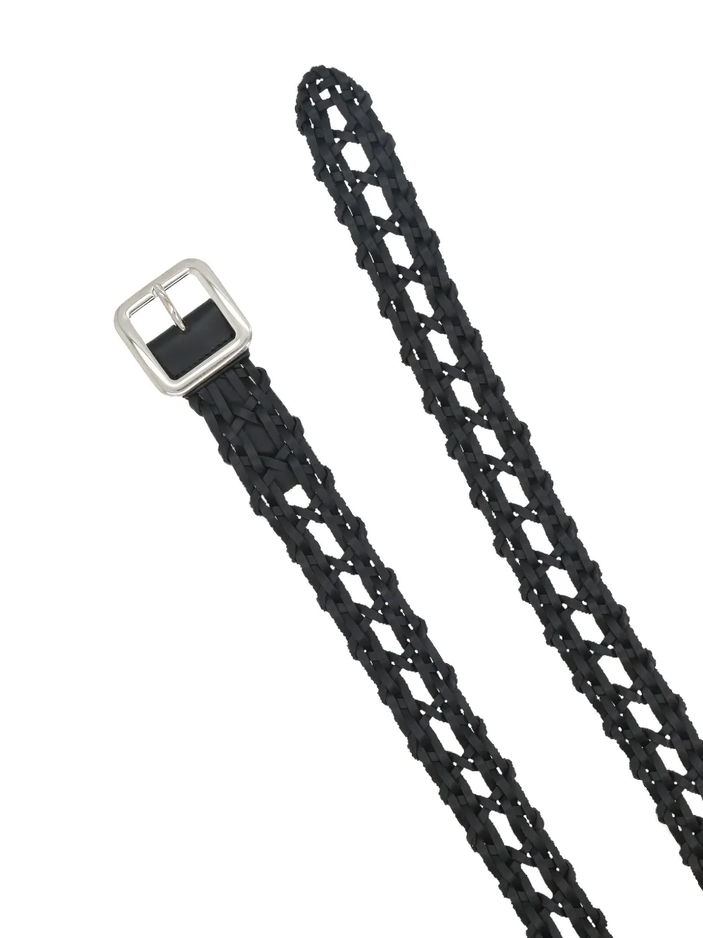Jil Sander Gevlochten riem Zwart