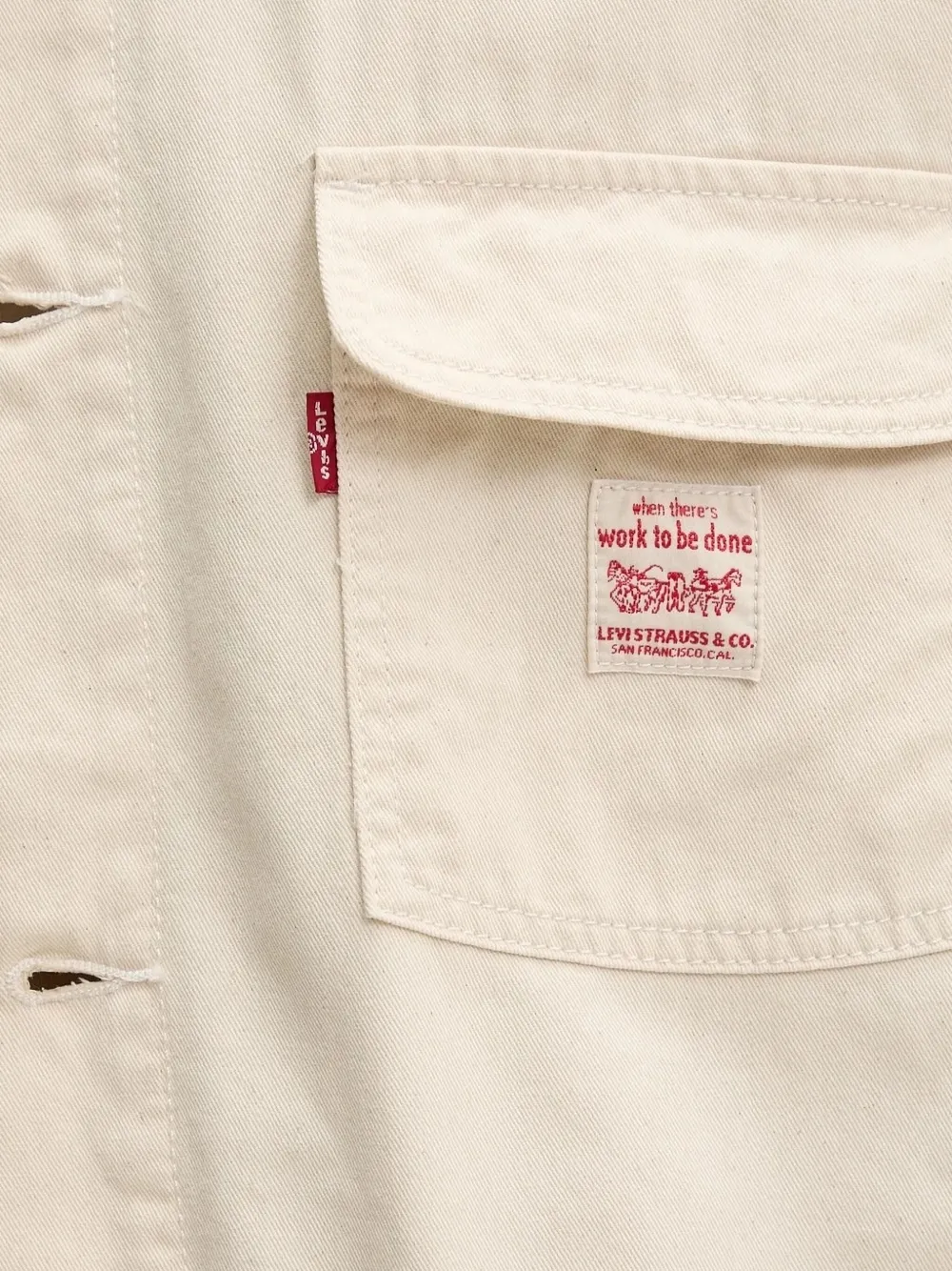 Levi's Jack met opgestikte zak Beige