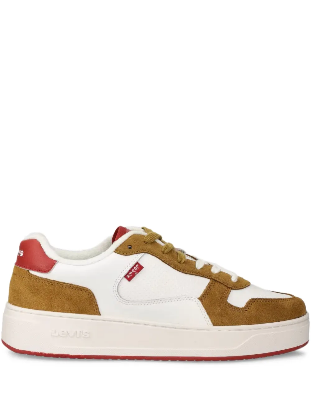 Levi's Glide suede panelled retro sneakers | White | Image 1