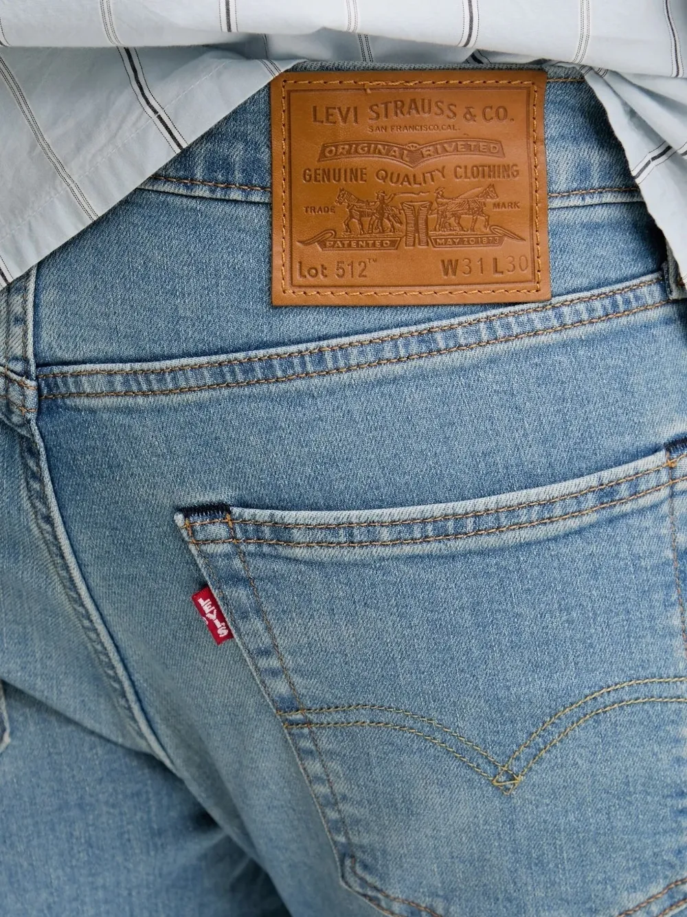 Levi's Jeans met toelopende pijpen Blauw