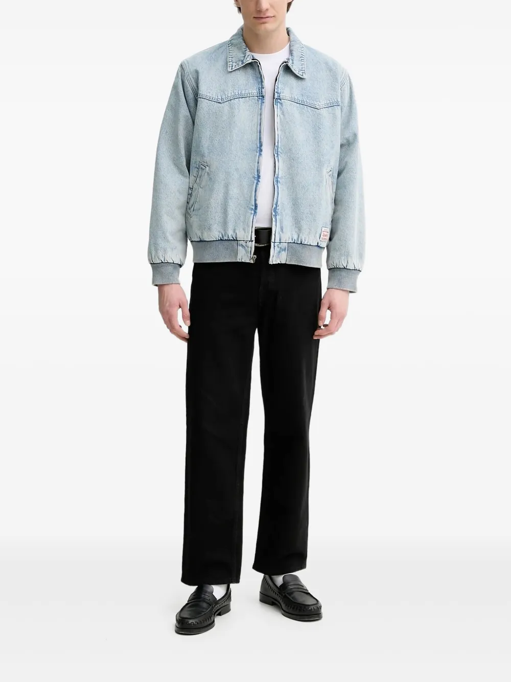 Levi's Embarcadero denim jack met rits Blauw