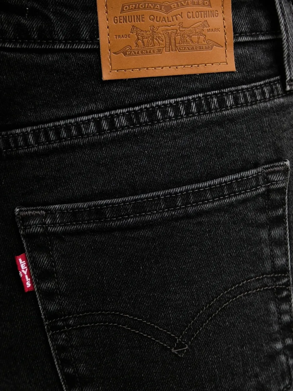 Levi's 725 Kick Boot Bootcut Jeans In Black
