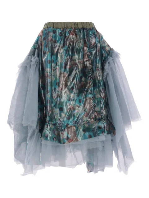 Comme des Garçons TAO falda asimétrica estampada