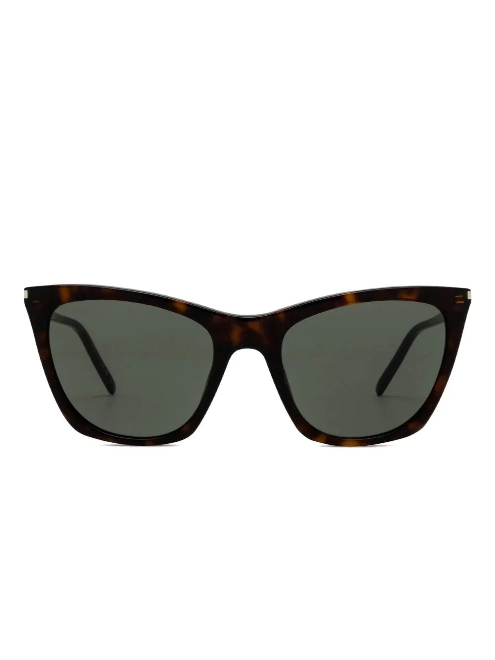 Saint Laurent Eyewear tortoiseshell-pattern sunglasses Bruin
