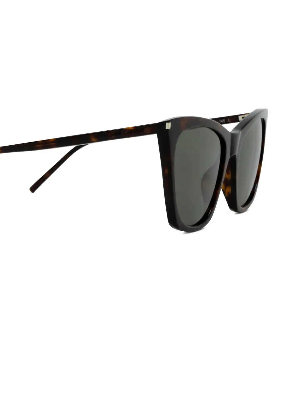 Saint Laurent Eyewear tortoiseshell-pattern sunglasses Bruin