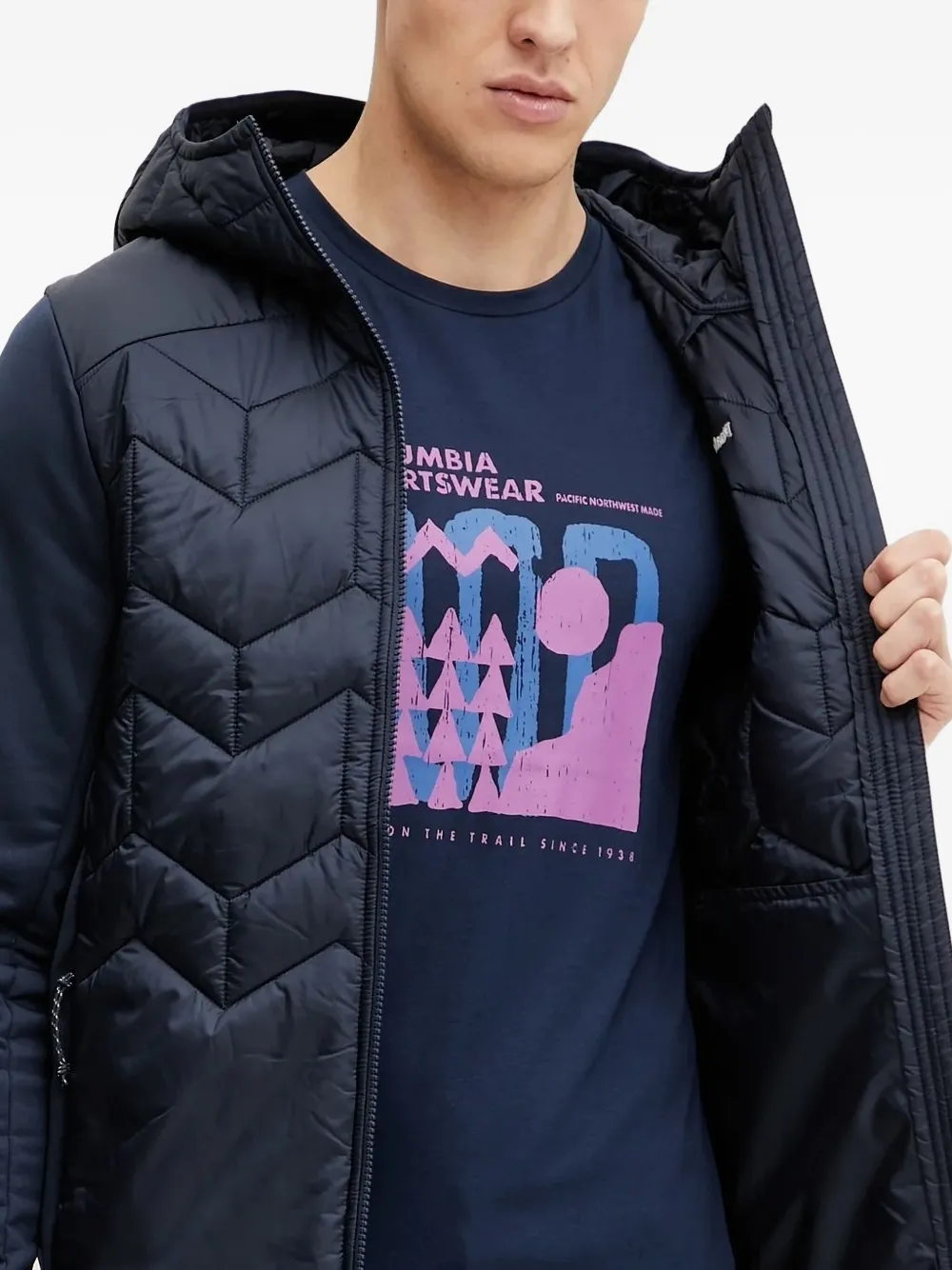 Peak Performance Elevate gewatteerd jack met capuchon Blauw