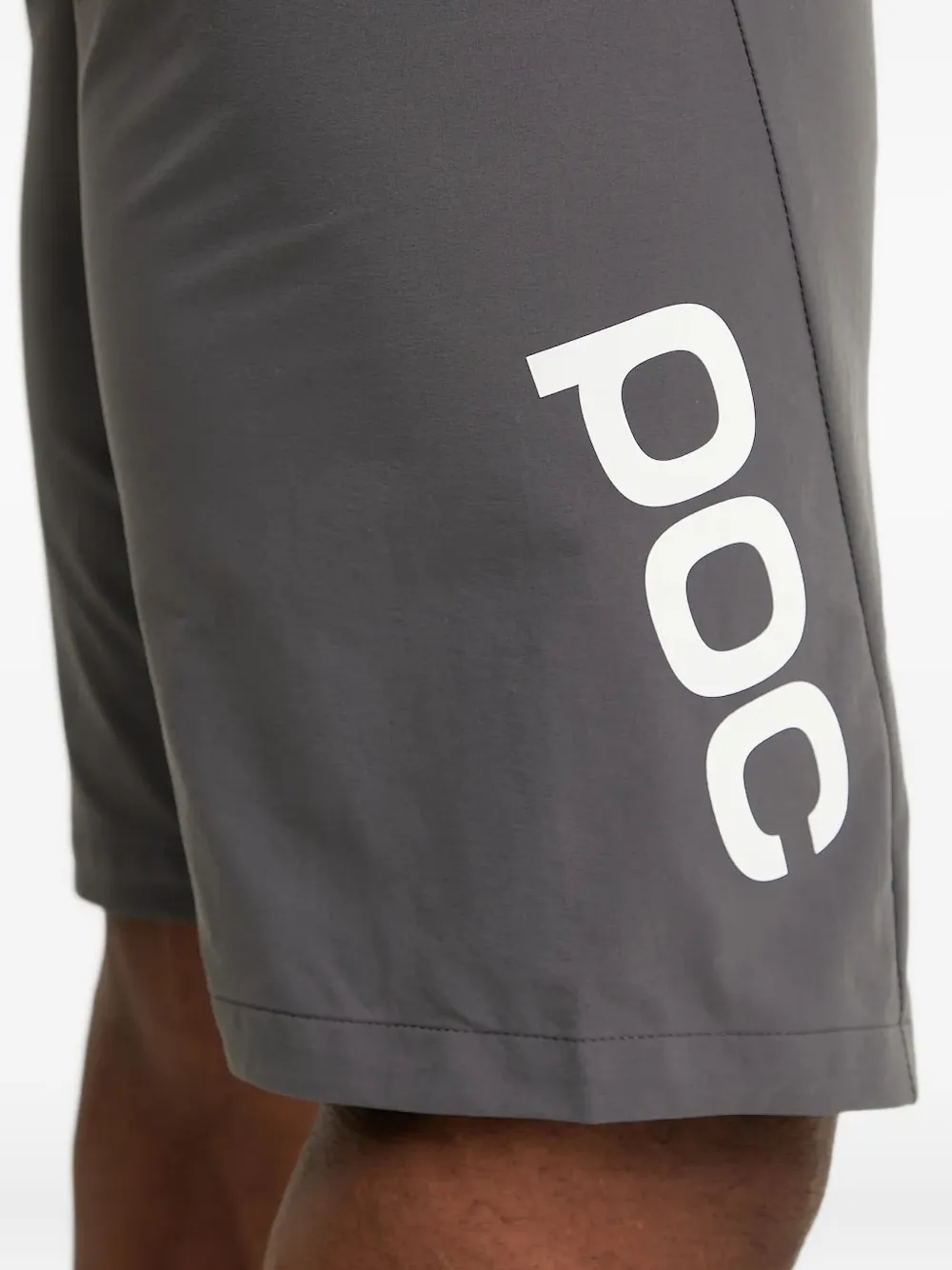 POC Shorts met logoplakkaat Grijs