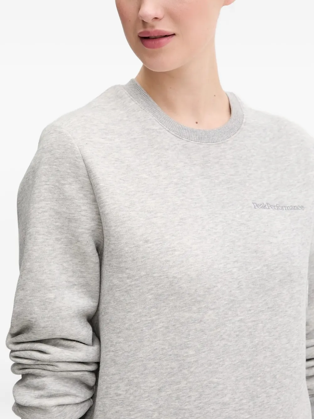 Peak Performance Sweater met geborduurd logo Grijs