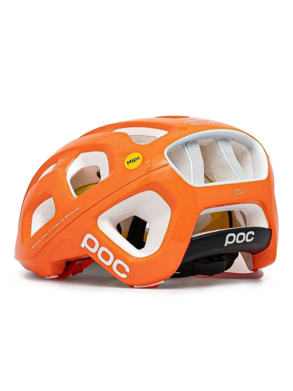 POC Oranje helm met ventilatieopening