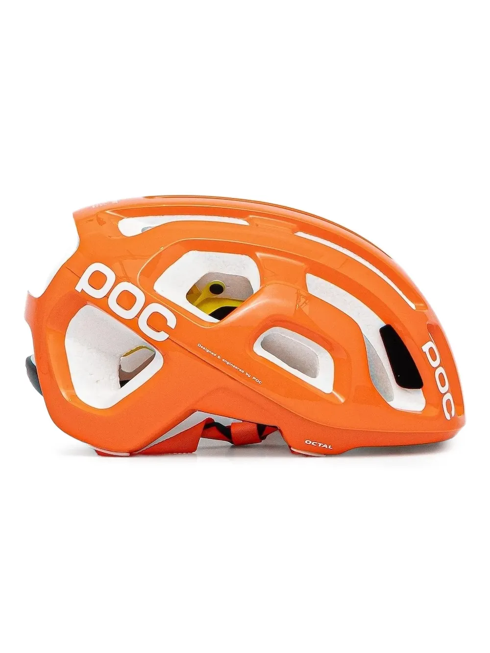 POC Oranje helm met ventilatieopening