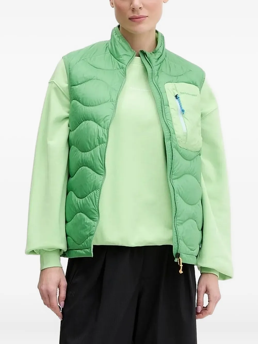 Peak Performance quilted wave gilet | Green | Image 1