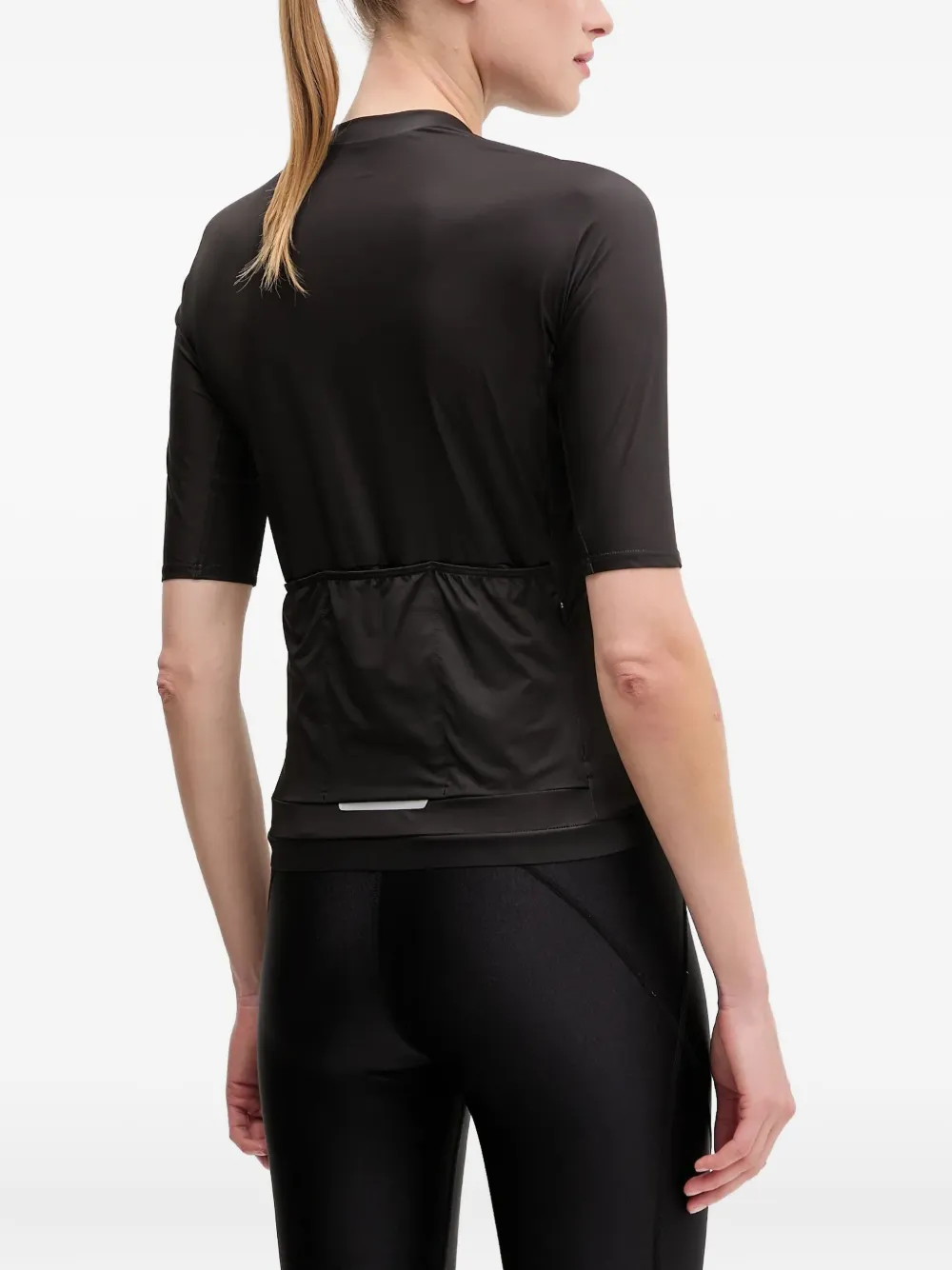 Poc Zipped Short-sleeve Top In Black