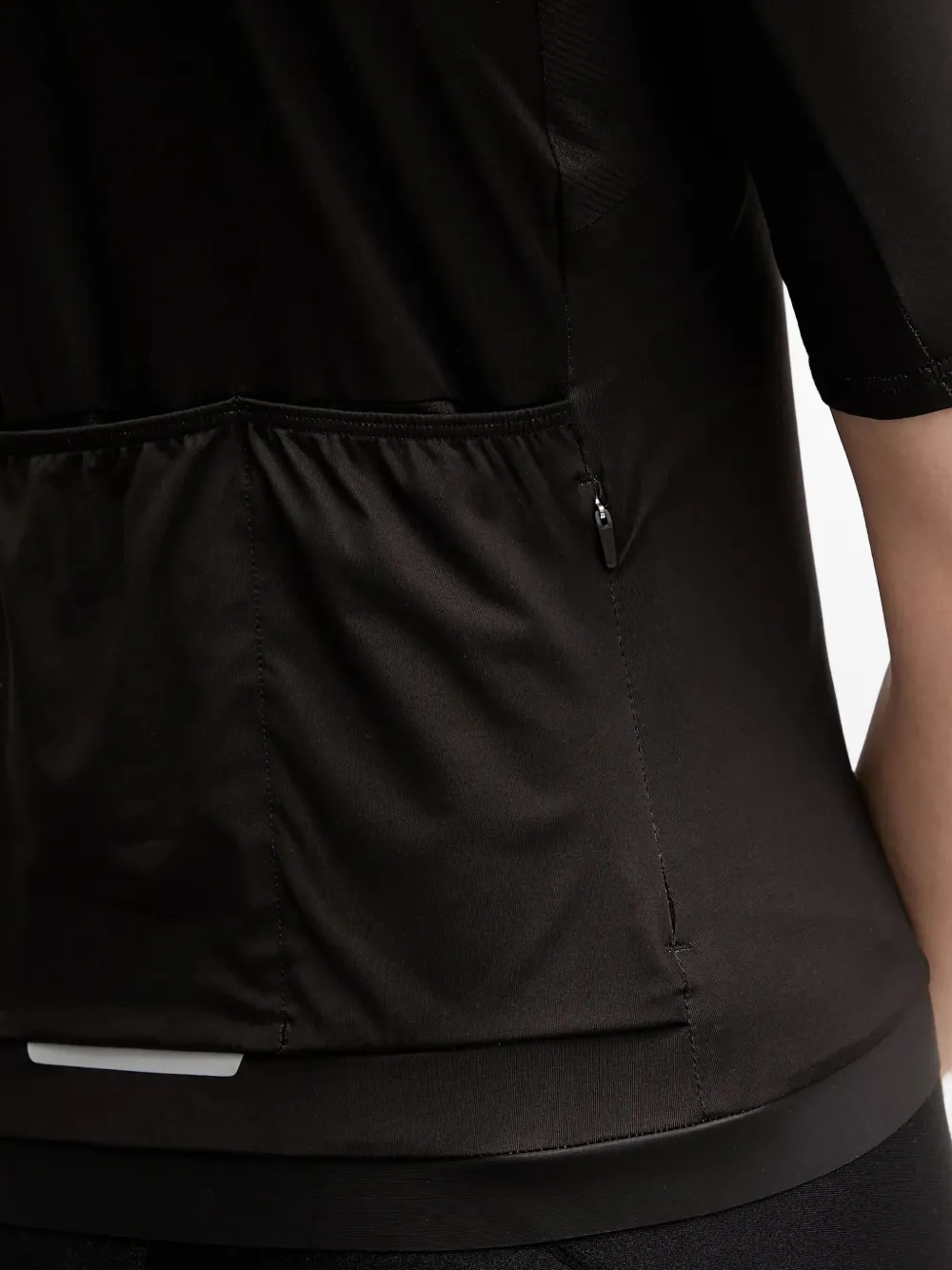 Poc Zipped Short-sleeve Top In Black