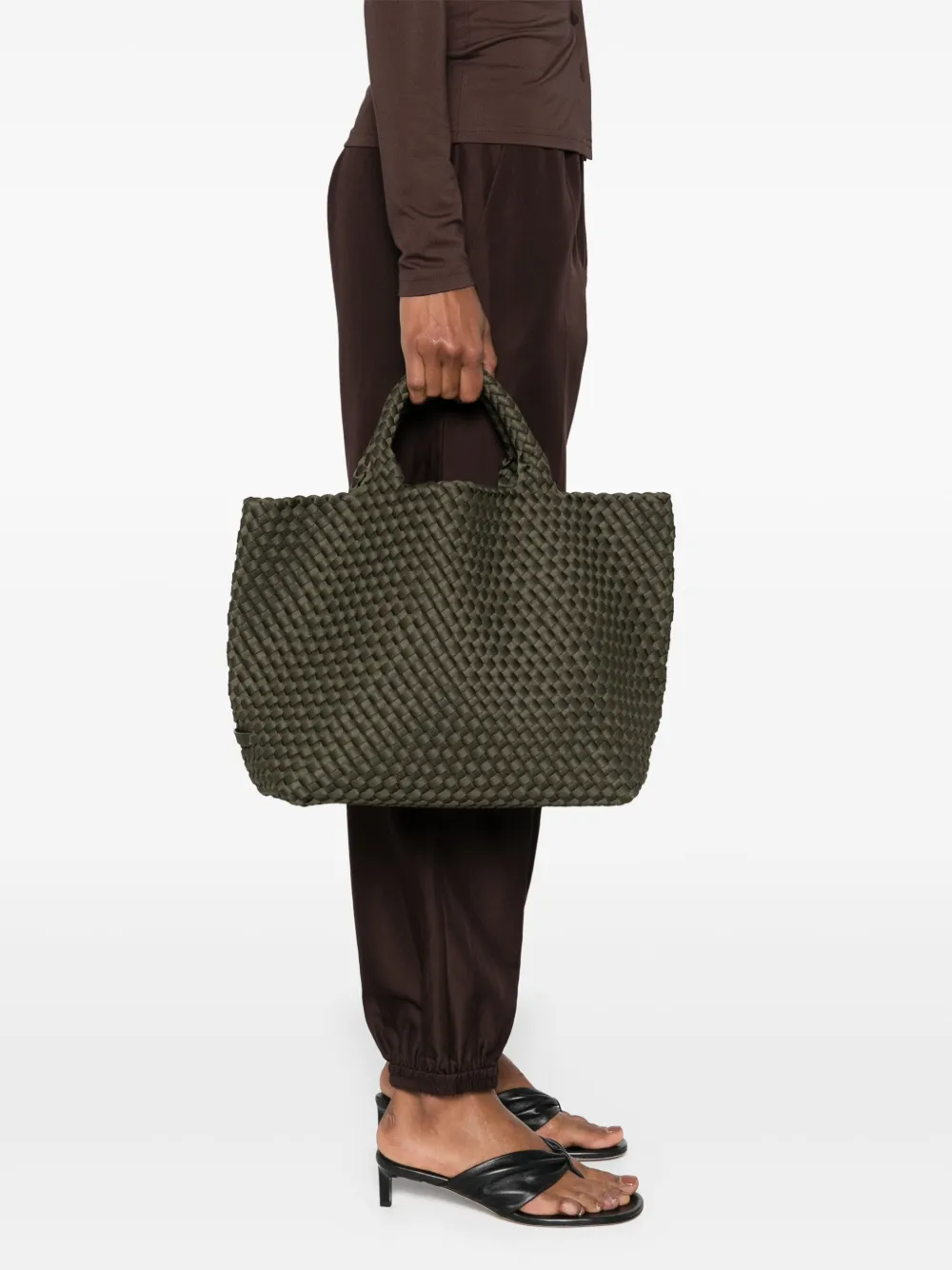 NAGHEDI Medium St. Barths shopper - Groen