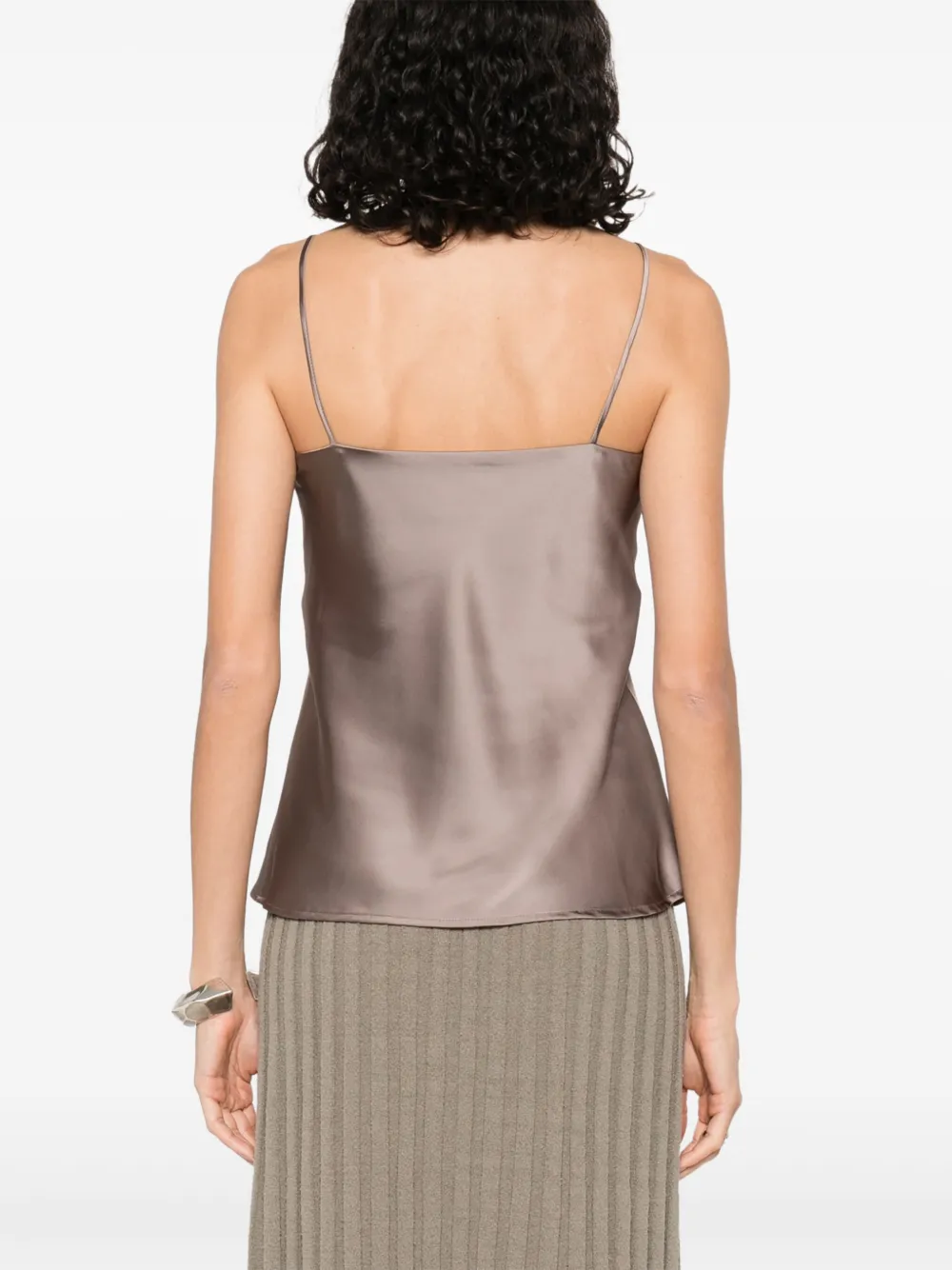 Herno Satijnen tanktop Bruin