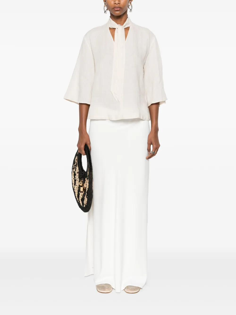 Slowear Canvas blouse - 020 NEUTRALS
