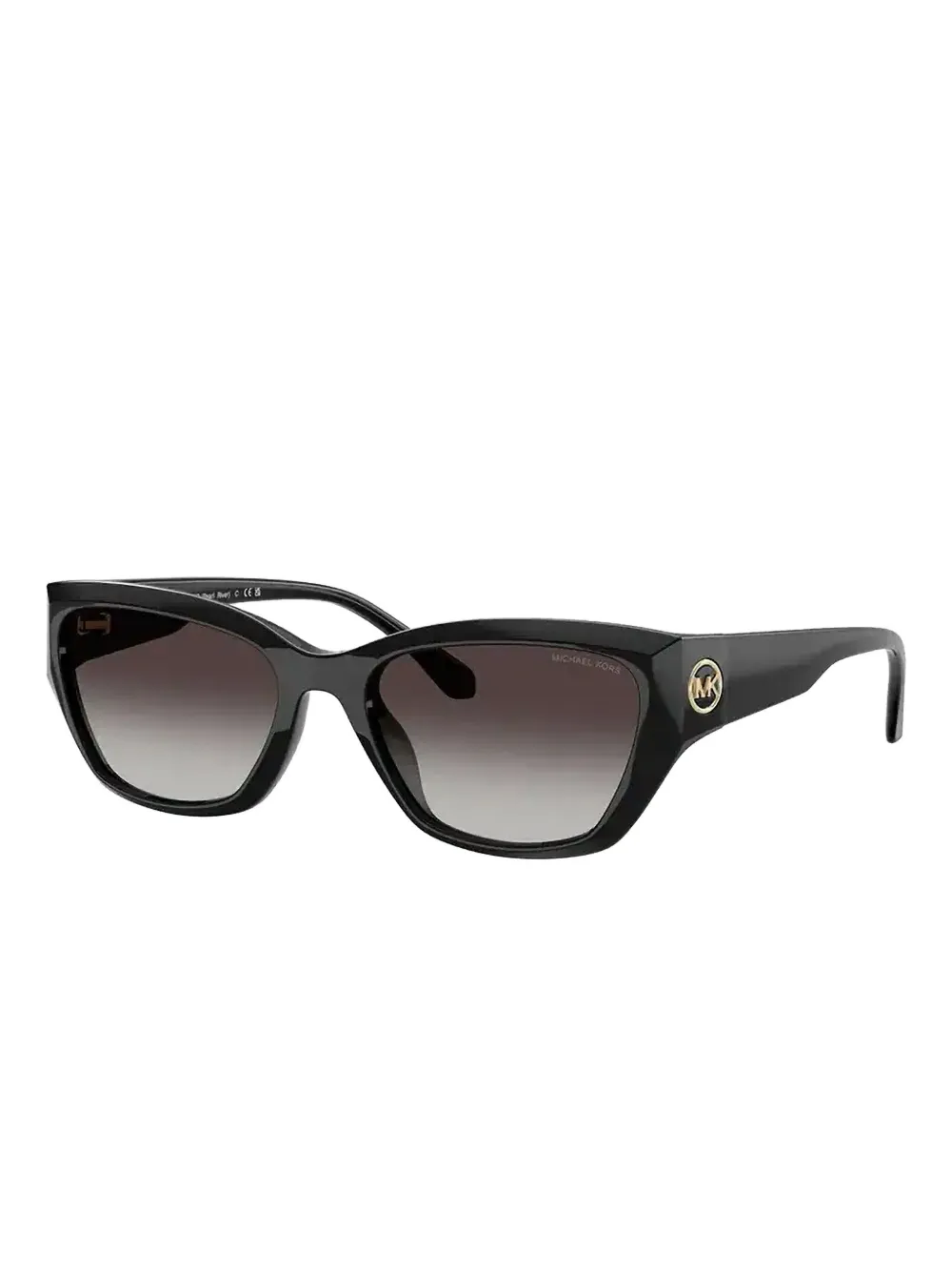 Michael Kors Zonnebril met cat-eye montuur en logoplakkaat - Zwart