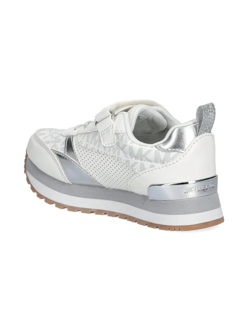 Michael Kors Logo-print Strap Sneakers In White