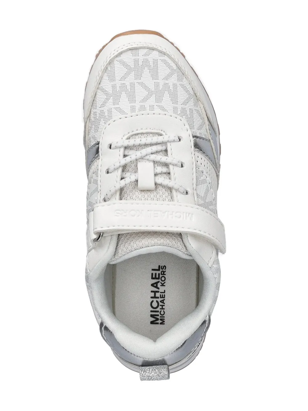 Michael Kors Logo-print Strap Sneakers In White