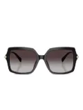 Michael Kors geometric-frame sunglasses - Black