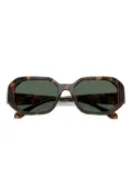 Michael Kors geometric-frame sunglasses - Brown