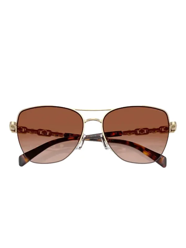 Michael Kors Dorado Beach chain-embellished Sunglasses  display picture 2