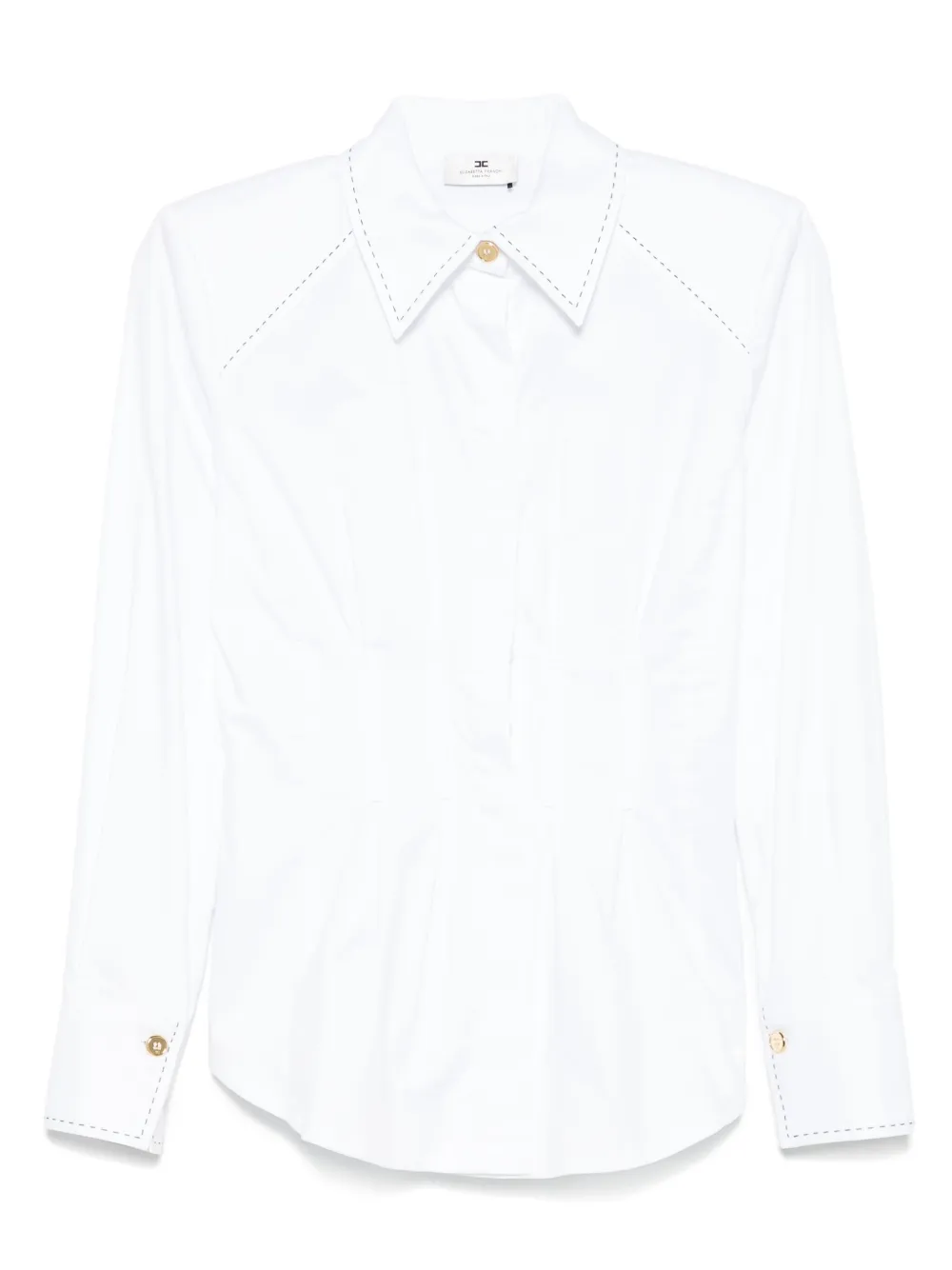 Elisabetta Franchi Camicia in popeline | bianco | Image 1