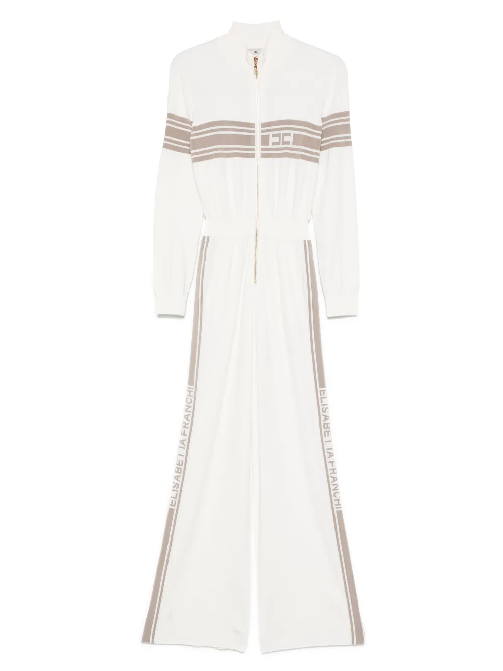 Elisabetta Franchi Macacão com logo | Branco | Image 1