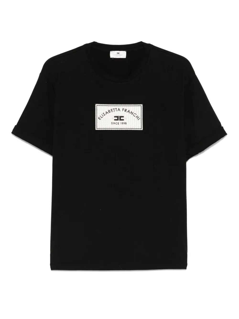 Elisabetta Franchi Katoenen T-shirt Zwart