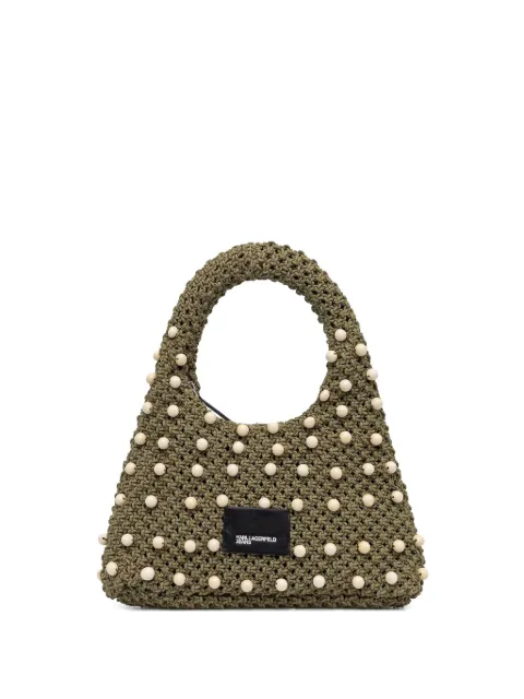 Karl Lagerfeld Jeans logo-patch tote bag 