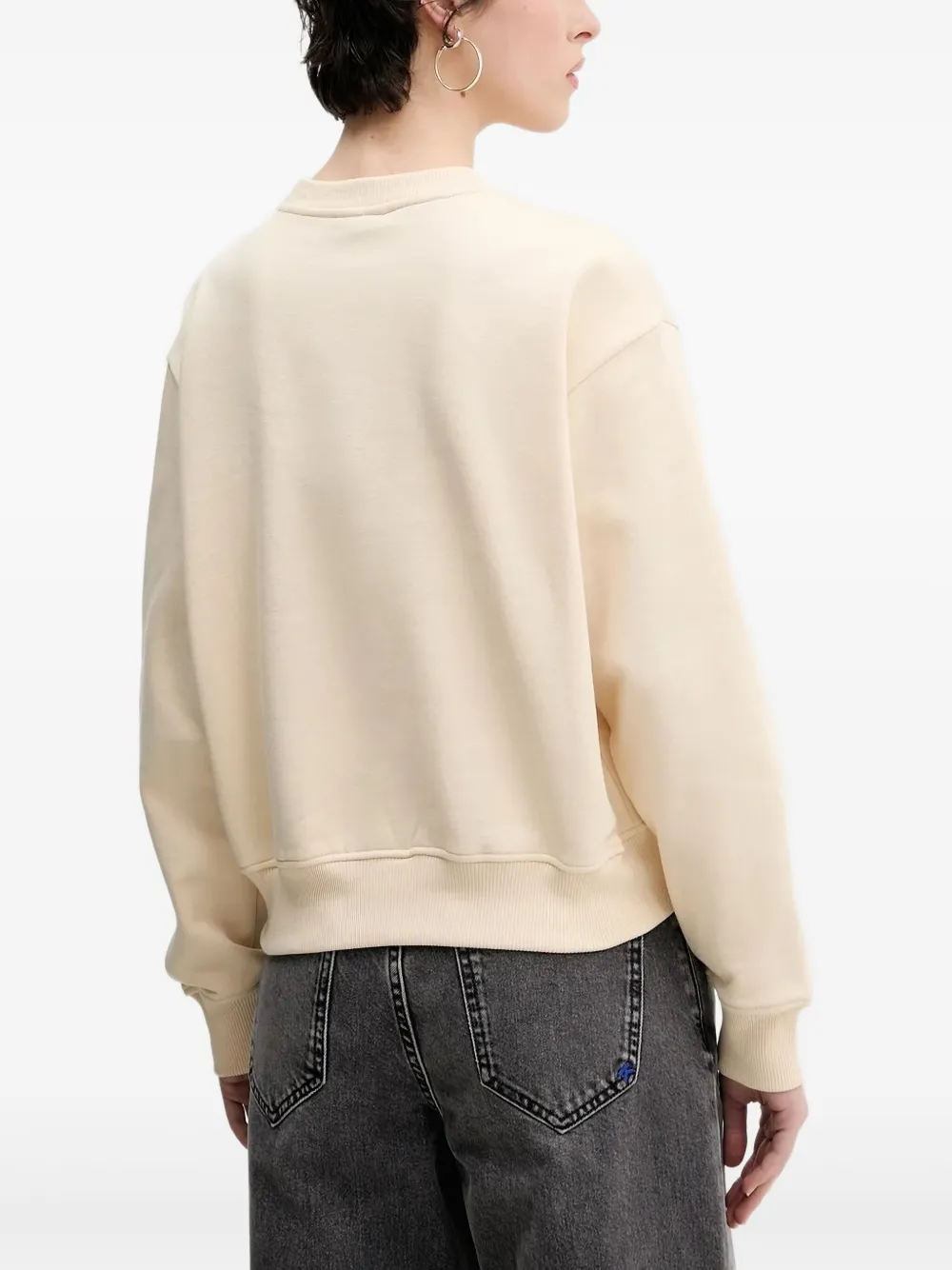 Karl Lagerfeld Jeans Sweater met logoprint Beige