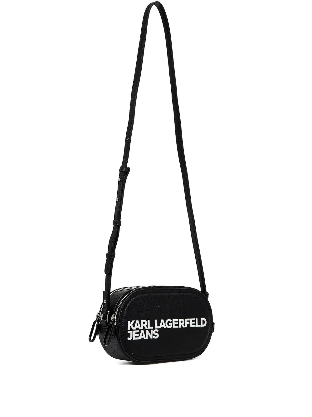 Karl Lagerfeld Jeans Crossbodytas met logo-reliëf Zwart