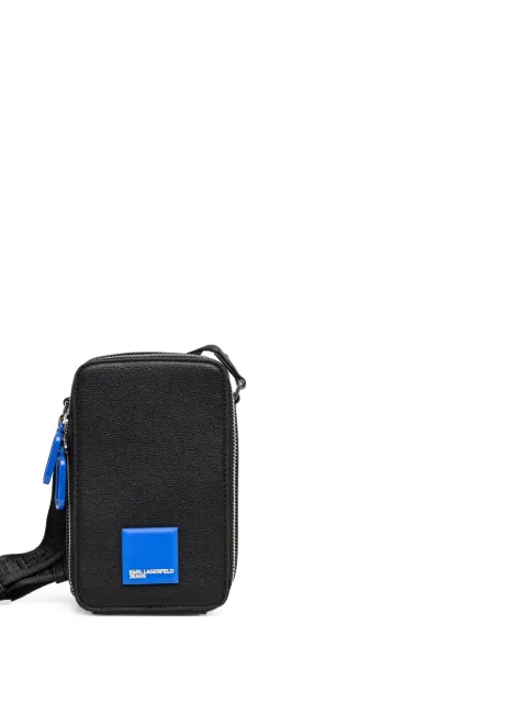 Karl Lagerfeld Jeans zip-fastening logo-plaque crossbody bag