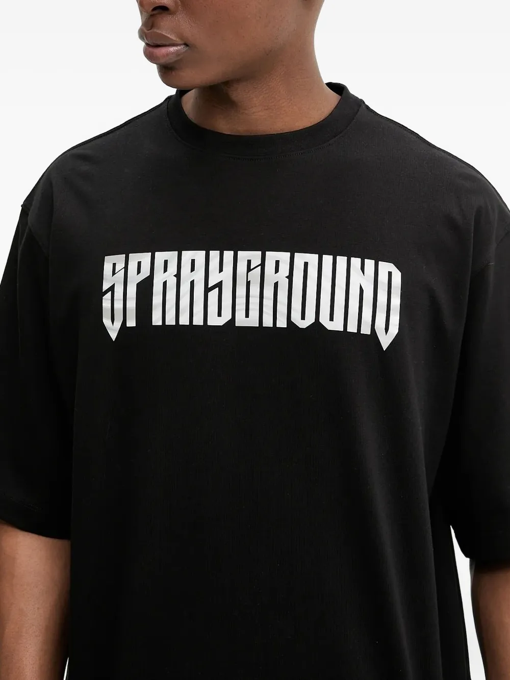  Sprayground Tiger-graphic T-shirt - Black 