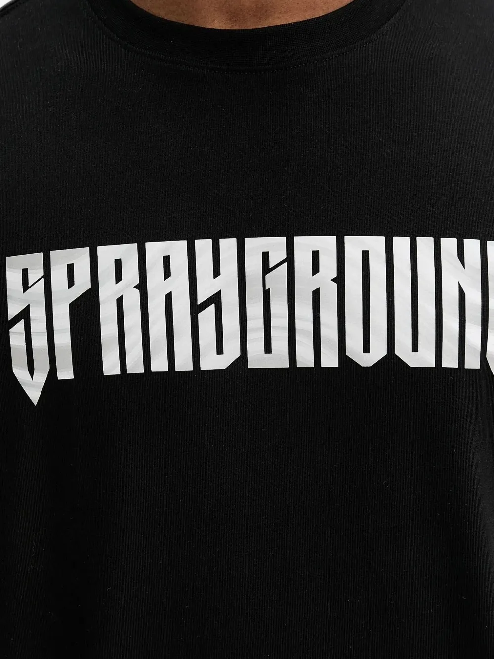 Sprayground T-shirt met grafische tijgerprint Zwart
