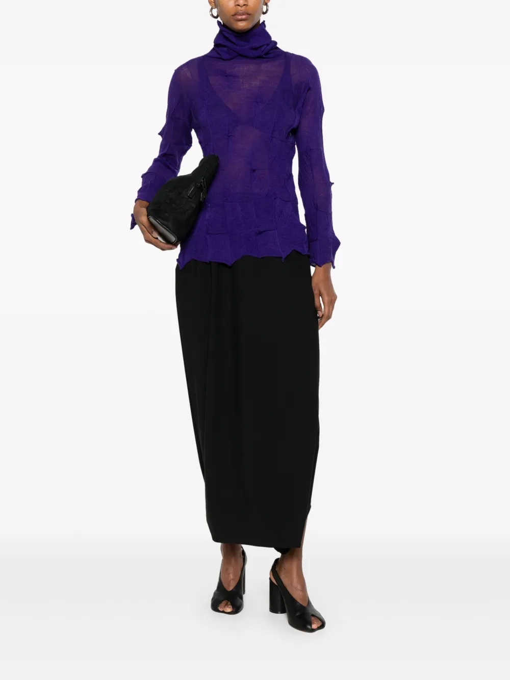 ALAINPAUL High waist rok Zwart