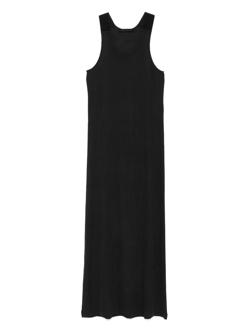 ALAINPAUL robe zippée en maille fine côtelée | noir | Image 1