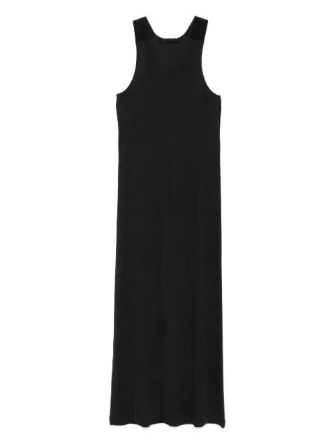 ALAINPAUL vestido de tejido fino de canalé