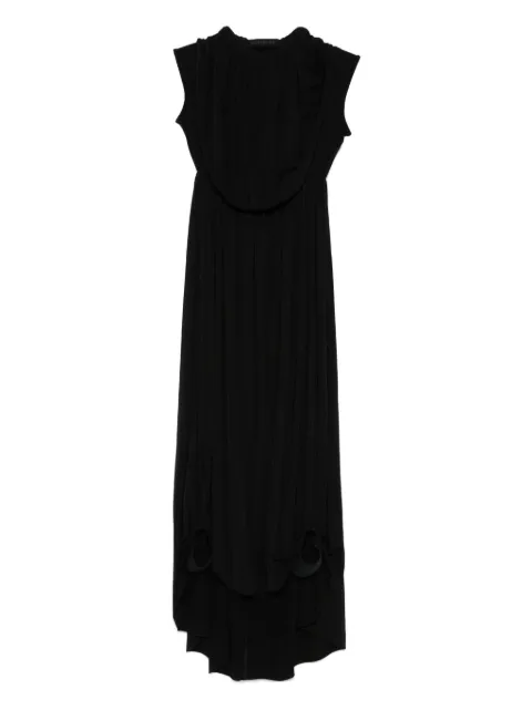 ALAINPAUL vestido midi con diseño asimétrico
