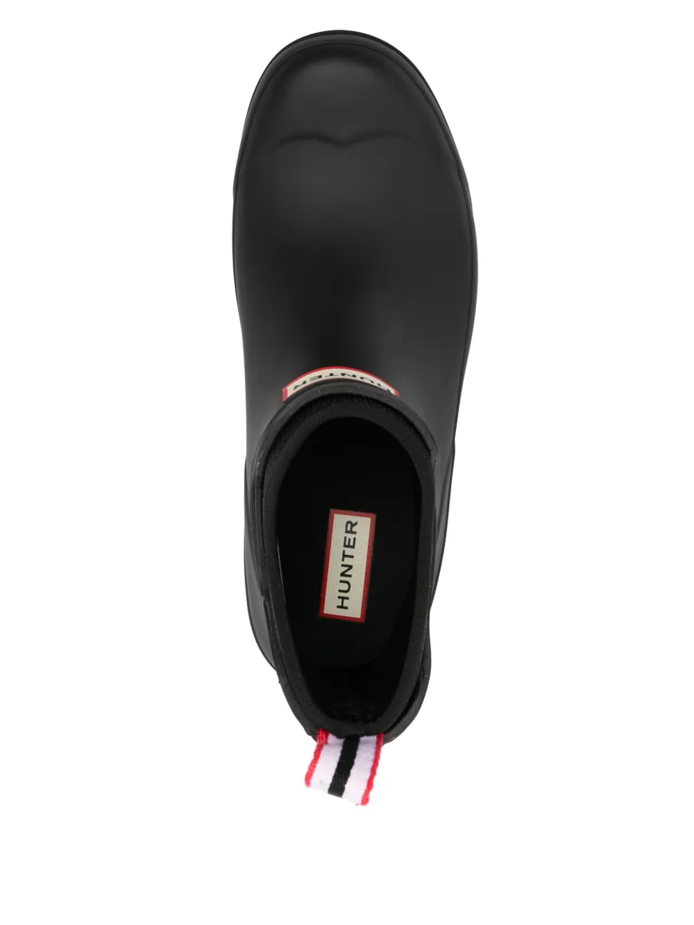 Hunter 35mm logo-patch rain boots Black