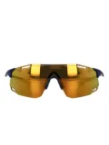Oakley Cyber Dyno wraparound sunglasses - Gold