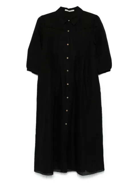 Individual Sentiments vestido midi con rayas estampadas